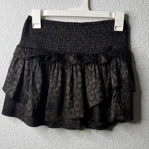 DO+BE Black Leopard Mini Skirt